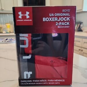 Under Armour Boys' Boxerjock 2-Pack - Black and Red